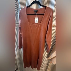 Rachel Zoe fitted midi dress with front spilt